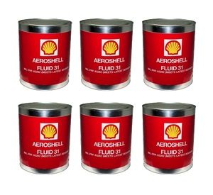 Aeroshell Fluid 31 Hydraulic Fluid 6 x 1-Gallon Cans