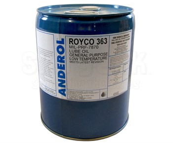 Royco 363 Lubricant Oil MIL-PRF-7870C 5 Gallon Pail